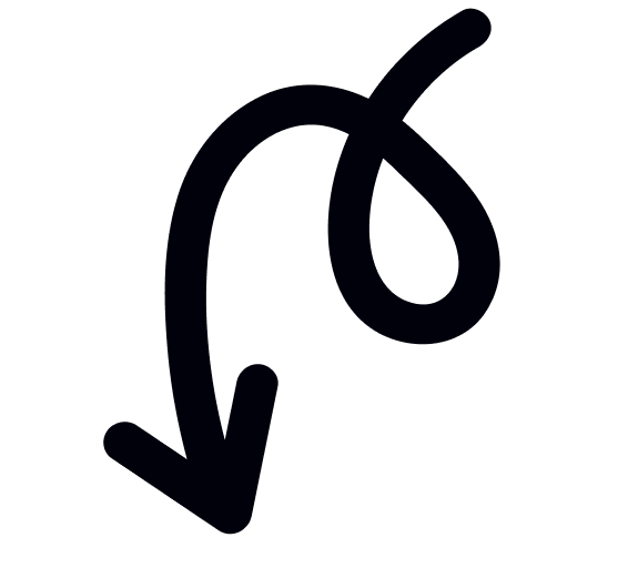 Arrow pointing to our approach